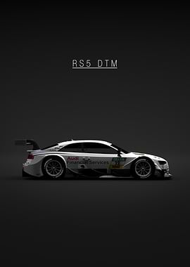 White Audi RS5 DTM 2014