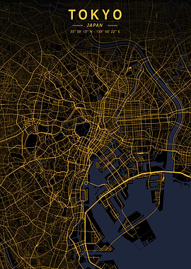 Tokyo Golden City Map