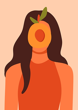 Peach Face Woman