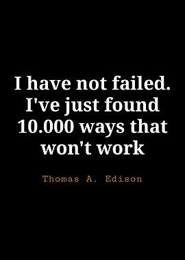 Thomas A Edison Quote