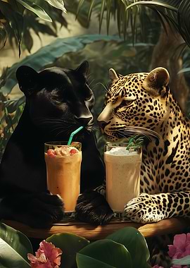 Leopard and Panther with D