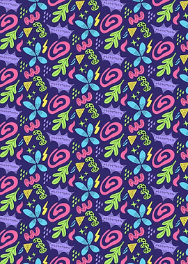 Doodle Butterfly Abstract