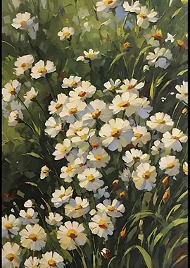 Daisy Field Painting