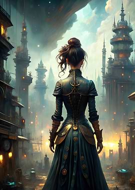 Steampunk Cityscape