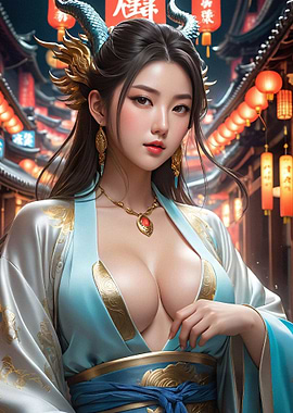 Anime Girl Dragon Empress