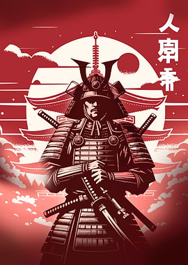 Samurai Warrior Art Print