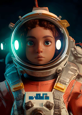 Young Astronaut Portrait