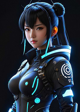Cyberpunk Anime Girl