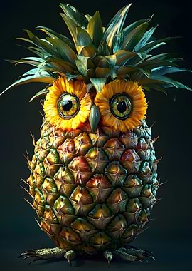 Pineapple Owl Portrait