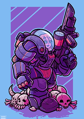 Cyberpunk Space Warrior