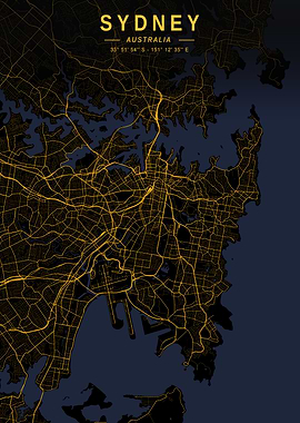 Sydney Golden City Map