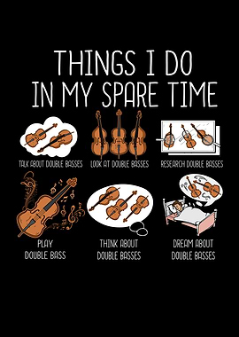 Funny Cello Player Gift Double Bass Men Contrabass