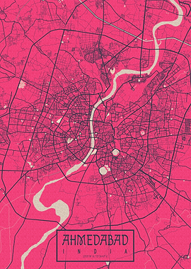 Ahmedabad City Map Blossom