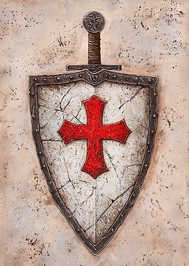 Crusader Shield and Sword