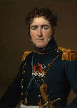 Military Portrait Painting Jacques-Louis David