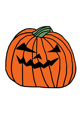 Grinning Jack-o'-Lantern