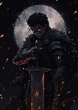 Dark Knight with Sword