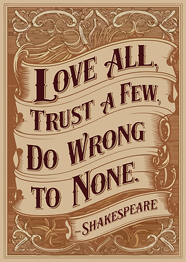 Shakespeare Quote Poster