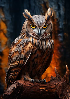 Majestic Owl Portrait