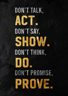 Motivational Quote Poster