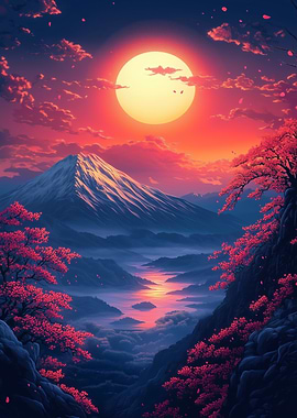 Mount Fuji Sunset