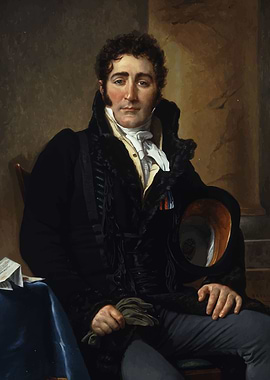 Portrait of a Man in Black Jacques-Louis David