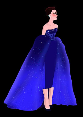 Blue Galaxy Gown