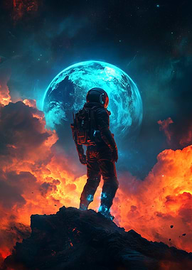 Astronaut on Alien Planet