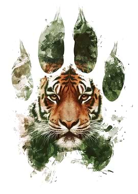 Tiger Paw Print