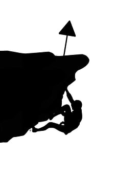 Rock Climbing Silhouette