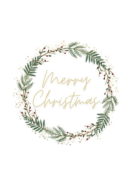 Christmas Wreath Greeting