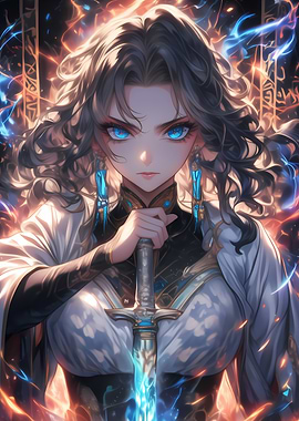 Anime Girl with Sword