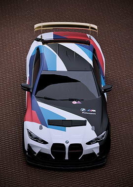 BMW Motorsport Race Car - Up Viewe