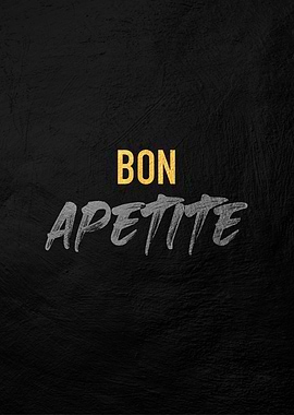 Bon Appetit Text Art