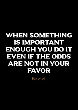 Elon Musk Quote - Importance