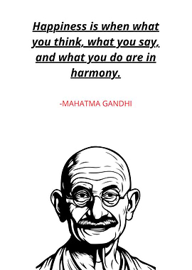 Gandhi Quote Print