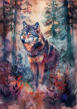 Wolf in the Forest
