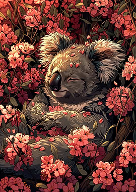Koala in Blossom