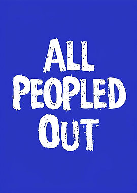 All People Out Text Art