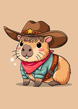 Capybara Cowboy