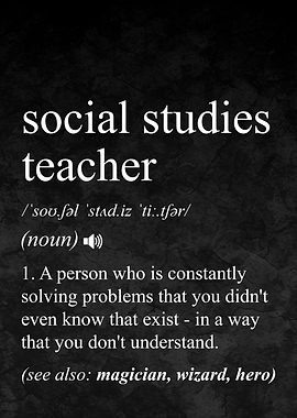 Social Studies Teacher Definition