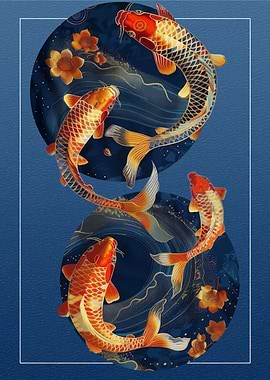 Koi Fish Art Print