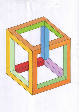 Impossible Cube Illustration