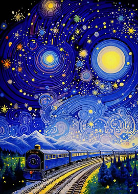 Starry Night Train