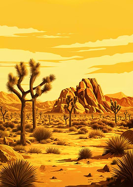 Joshua Tree Desert Landscape
