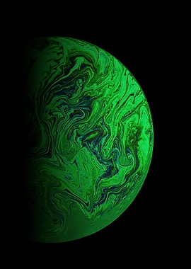 Green Marble Planet