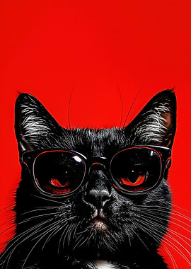 Cool Cat in Red