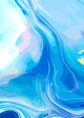 Abstract Blue Swirls