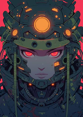 Cyberpunk Samurai Woman