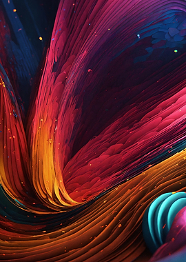 Abstract Swirling Colors